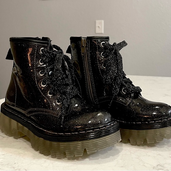 Steve Madden Shoes Steve Madden Glitter Combat Boots Poshmark